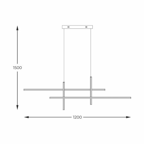 Люстра Zuma Line Edge Led 1x42W 3000K-6000K 1600Lm IP20 - Зображення 3