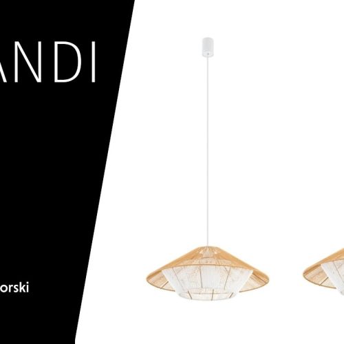 Підвісний світильник, люстра Nowodvorski Japandi M E27 1x25W IP20 Бежевий - Зображення 4