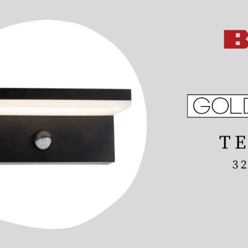 Вуличний світильник з датчиком руху Goldlux Tesa Led 1x10W 4000K 1100Lm IP54 BK - Зображення 4