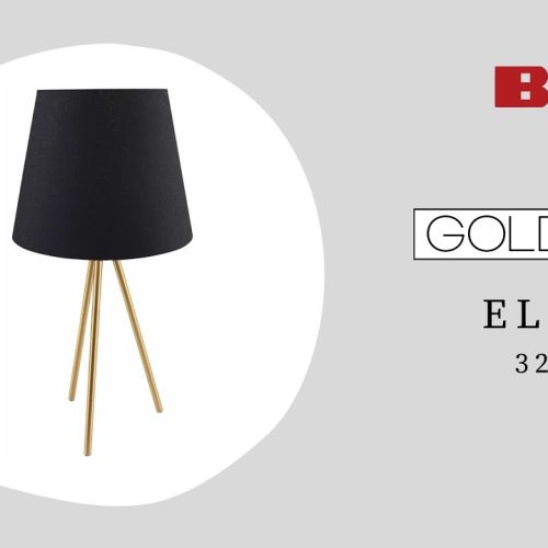 Настільна лампа Goldlux Elena E27 1x20W IP20 Чорна - Зображення 4
