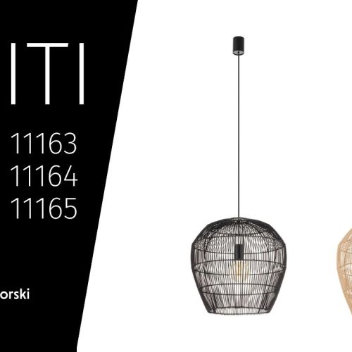 Підвісний світильник, люстра Nowodvorski Haiti L E27 1x25W IP20 Чорний - Зображення 4