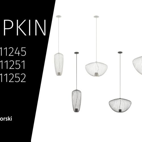 Підвісний світильник, люстра Nowodvorski Pumpkin S GU10 1x10W IP20 Темно-сірий - Зображення 4