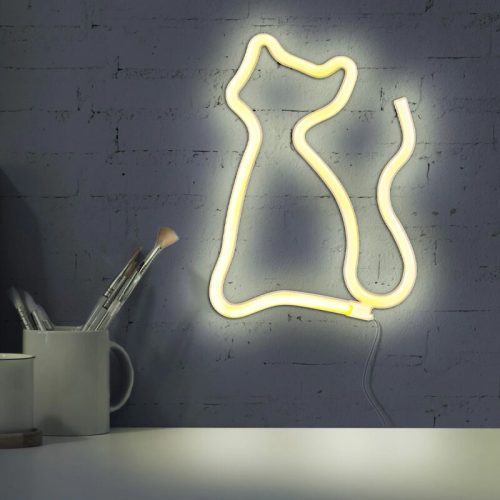 Бра, настінний світильник Goldlux Neon Cat Led 1x3W USB 5V DC 1A IP20 Wh - Зображення 3