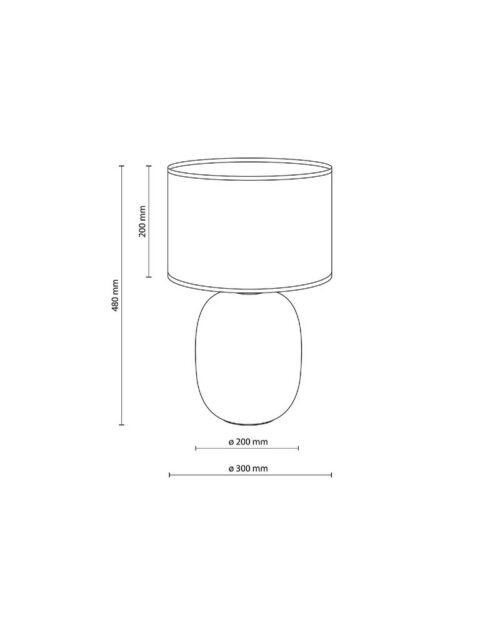 Настільна лампа TK Lighting Melody E27 1x15W IP20 - Зображення 3