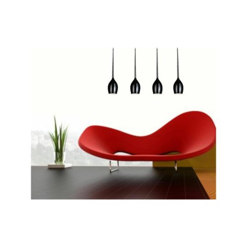 Підвісний світильник, люстра Azzardo SHINY BLACK IZZA( MD 1288B-4BL) - Зображення 2