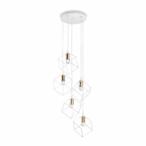 Підвісний світильник, люстра Ideal Lux Ice SP5 Bianco