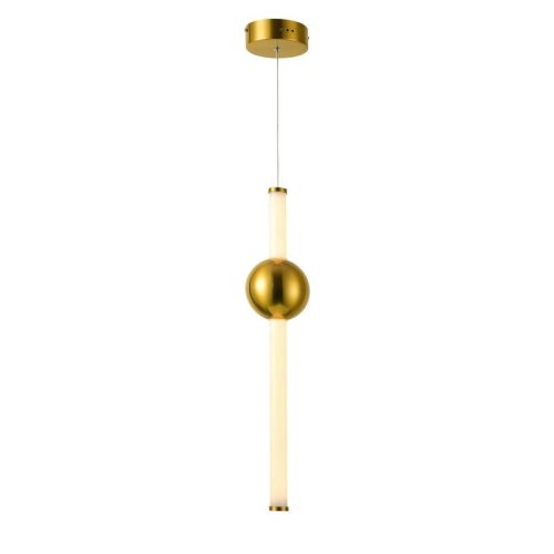 Підвісний світильник, люстра Italux Halling Led 1x13.3W 3000K 1215Lm IP20 Золотий - Зображення 1