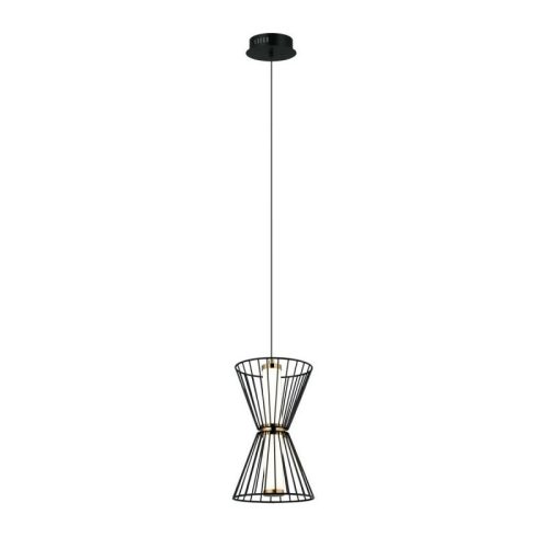 Підвісний світильник, люстра Italux Sanke Led 2x8W 3000K 380Lm IP20 Чорний