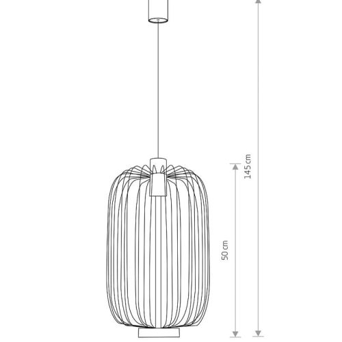 Підвісний світильник, люстра Nowodvorski Cage GU10 1x35W IP20 Чорний - Зображення 2