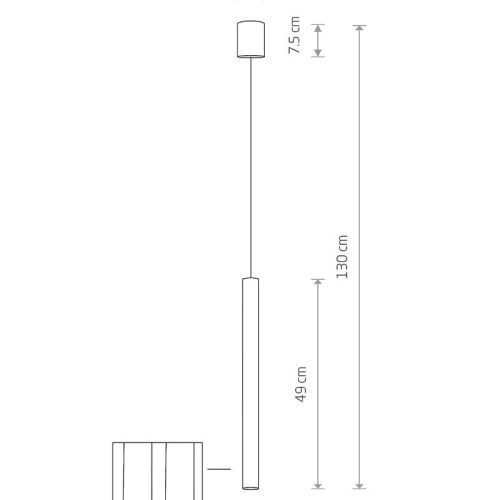 Підвісний світильник, люстра Nowodvorski Laser 490 G9 1x10W IP20 Білий - Зображення 2