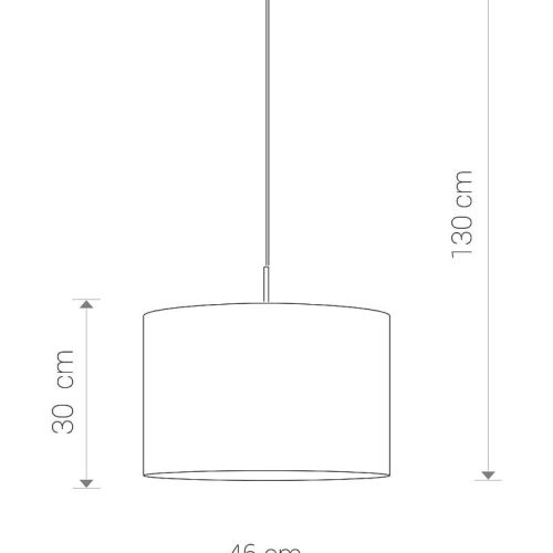 Підвісний світильник, люстра Nowodvorski Alice E27 1x60W IP20 Чорний - Зображення 2
