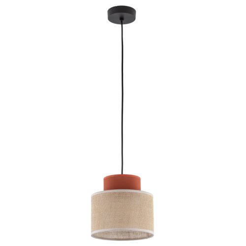 Підвісний світильник, люстра Tk Lighting Duo Juta E27 1x15W IP20 Бежевий