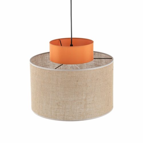 Підвісний світильник, люстра Tk Lighting Duo Juta E27 1x15W IP20 Бежевий - Зображення 3