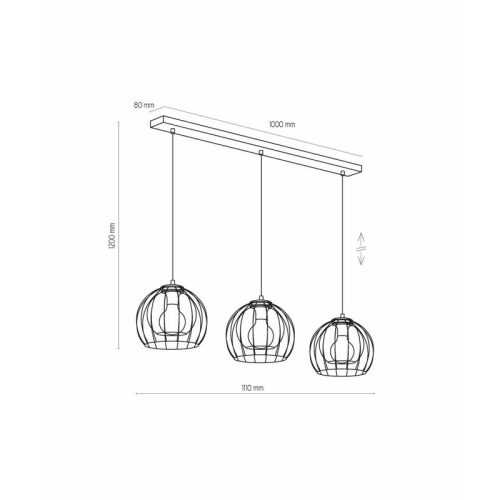 Підвісний світильник, люстра TK Lighting Universo - Зображення 2