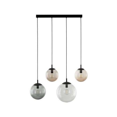 Підвісний світильник, люстра TK Lighting Esme E27 4x15W IP20 Чорний - Зображення 1