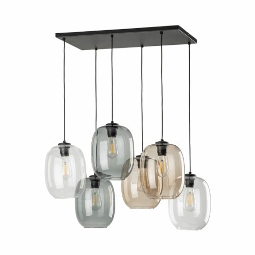 Підвісний світильник, люстра TK Lighting Elio E27 6x15W IP20 Чорний