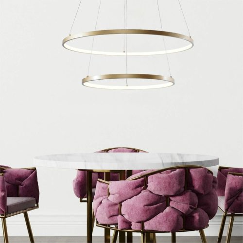 Підвісний світильник Zuma Line Breno Led 2x50W 3000K/4000K/6000K 2500Lm IP20 Gold - Зображення 3
