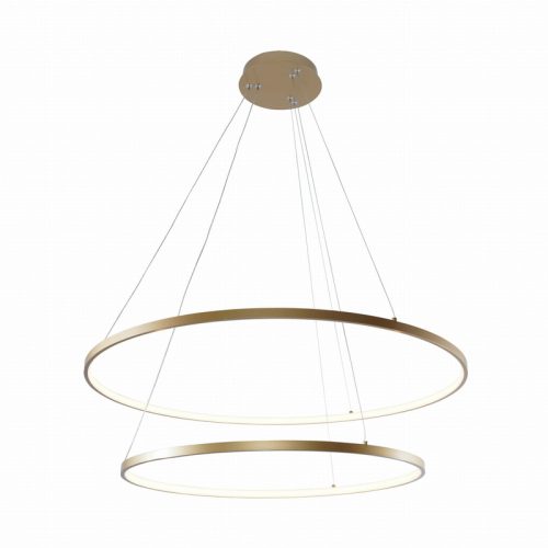Підвісний світильник Zuma Line Breno Led 2x60W 3000K/4000K/6000K 3200Lm IP20 Gold - Зображення 1