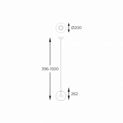 Підвісний світильник, люстра Zuma Line Enceladus Led 1x5W 3000K 500Lm IP20 Хром - Зображення 3