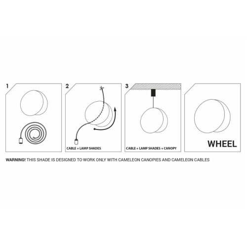 Абажур Nowodvorski Cameleon Wheel E27 Bl - Зображення 3