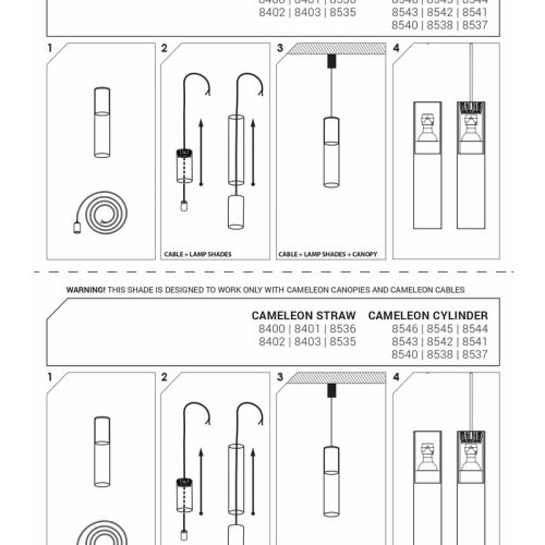 Плафон для світильника Nowodvorski Cameleon Cylinder S GU10 Transparent - Зображення 3
