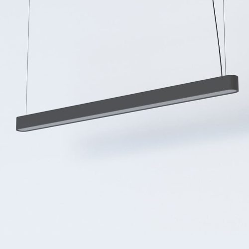 Підвісний світильник, люстра Nowodvorski Soft led T8LED 1x22W 3000K 3200Lm IP20 Графітовий - Зображення 1