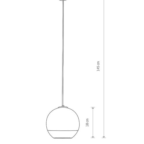 Підвісний світильник, люстра Nowodvorski Globe plus E27 1x60W IP20 Чорний - Зображення 2