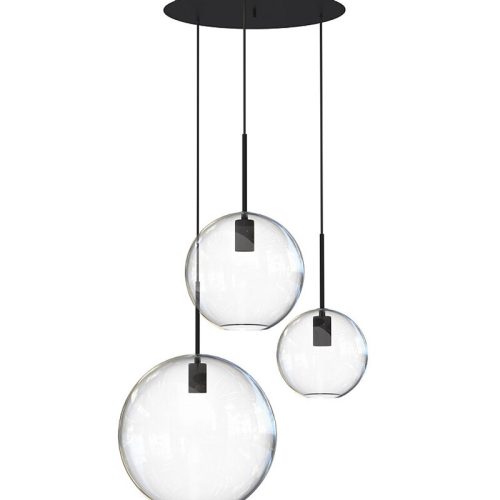 Підвісний світильник, люстра Nowodvorski Sphere III E27 3x40W IP20 Чорний