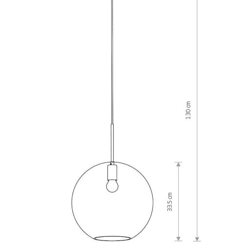 Підвісний світильник, люстра Nowodvorski Sphere XL E27 1x40W IP20 Чорний - Зображення 3