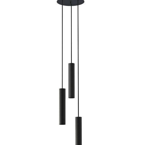Підвісний світильник, люстра Nowodvorski Baton E27 3x10W IP20 Чорний - Зображення 2