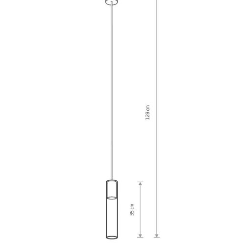Підвісний світильник, люстра Nowodvorski Cylinder L GU10 1x10W IP20 Чорний - Зображення 2