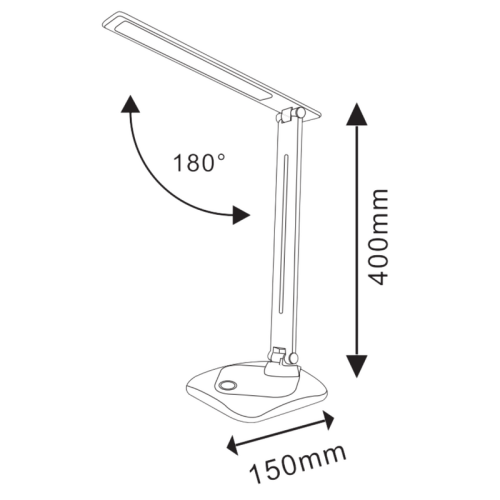 Настільна лампа Goldlux Toledo Led 1x8W IP20 Біла - Зображення 3