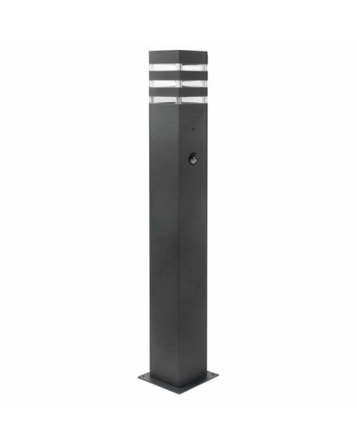 Вуличний світильник з датчиком руху Goldlux Teksas E27 1x12W IP44 GR