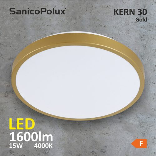 Світильник стельовий Goldlux Kern Led 1x15W 4000K 1600Lm IP20 Gold - Зображення 3