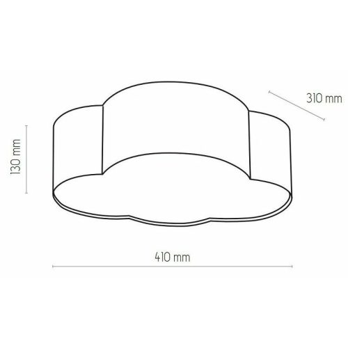 Світильник стельовий Tk Lighting Cloud E27 2x15W IP20 - Зображення 3