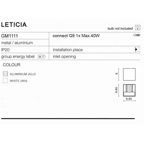 Бра, настінний світильник LETICIA(GM1111) - Зображення 3