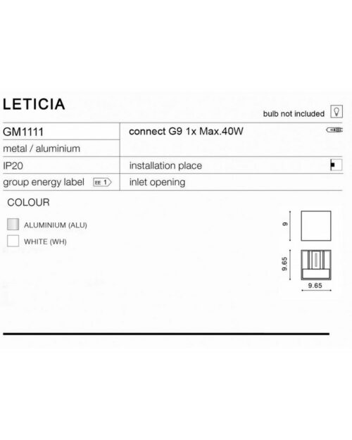 Бра, настінний світильник LETICIA(GM1111) - Зображення 3