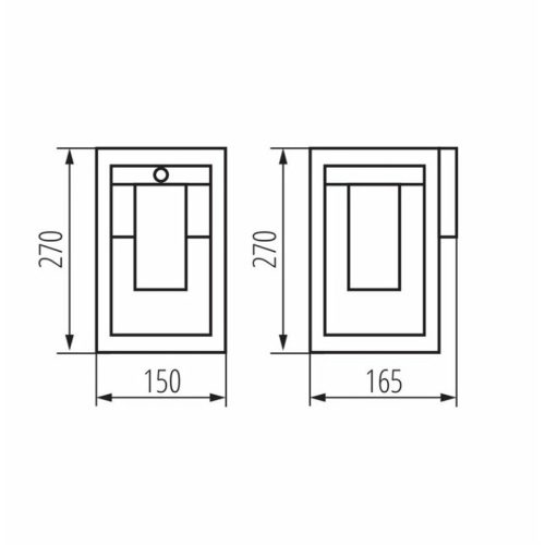 Вуличний світильник з датчиком руху Kanlux Vimo E27 1x15W IP44 - Зображення 3