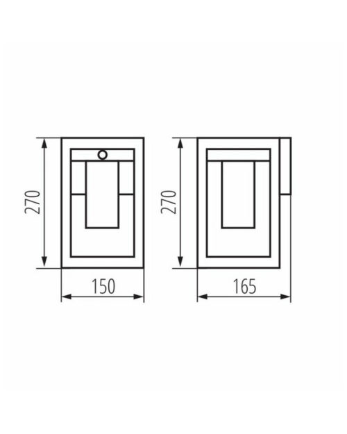 Вуличний світильник з датчиком руху Kanlux Vimo E27 1x15W IP44 - Зображення 3