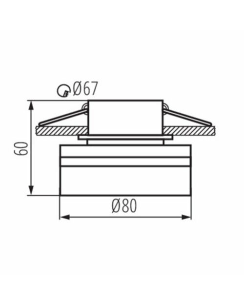 Точковий світильник Kanlux Govik GU5.3/GU10 1x10W IP20 - Зображення 2
