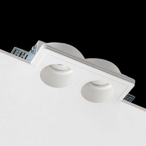 Гіпсовий точковий врізний світильник Imperium Light Cordi GU10/GU5.3 2x50W IP20 - Зображення 1