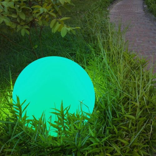 Вуличний світильник на сонячній батареї куля Goldlux Kula Led 3000K + RGB IP65 Білий - Зображення 3