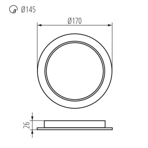 Точковий світильник Kanlux Tavo LED 1x18W 4000K 1900Lm IP20 - Зображення 3