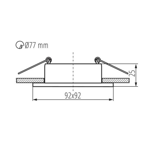 Точковий світильник Kanlux Feline DSL GX5.3/GU10 1x10W IP20 Wh - Зображення 3