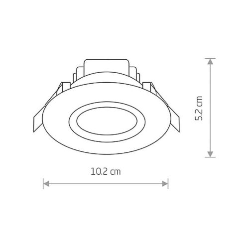 Точковий світильник Nowodvorski Helios LED 1x5W 3000K 300Lm IP44 Білий - Зображення 2
