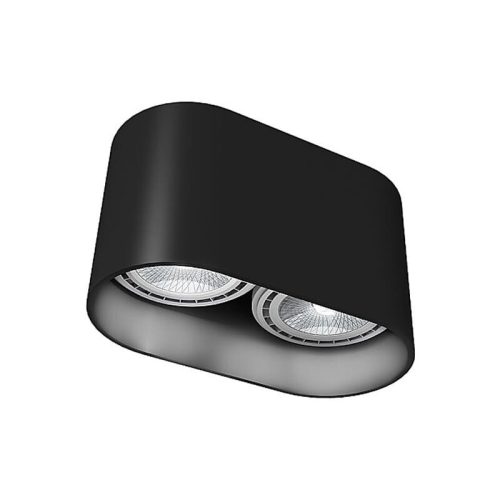 Точковий світильник Nowodvorski Oval GU10 2x75W IP20 Чорний