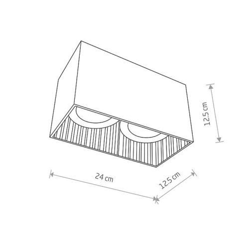 Точковий світильник Nowodvorski Groove GU10, ES111 2x75W IP20 Білий - Зображення 3
