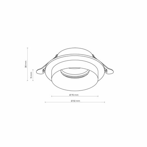 Точковий світильник TK Lighting Jet GU10 1x10W IP20 Wh - Зображення 2