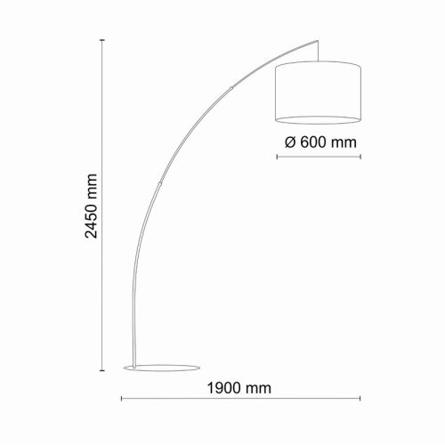 Торшер Tk Lighting Moby E27 1x15W IP20 - Зображення 3