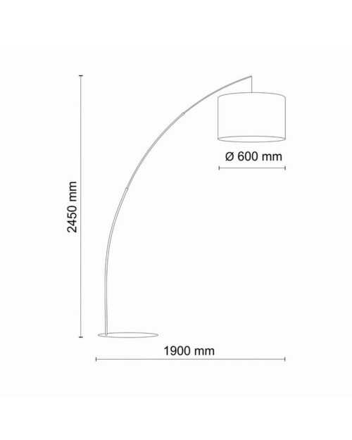 Торшер Tk Lighting Moby E27 1x15W IP20 - Зображення 3